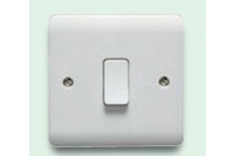 Crabtree Instinct 10AX 1G 2 Way Switch White